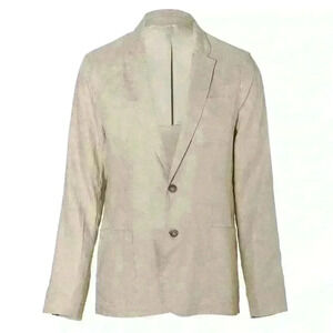 Michael Kors Mens Classic Fit Stretch Linen Blazer